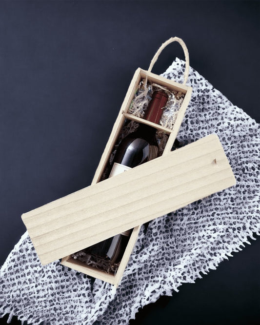 Wein Holzkiste - Weingaumen.com